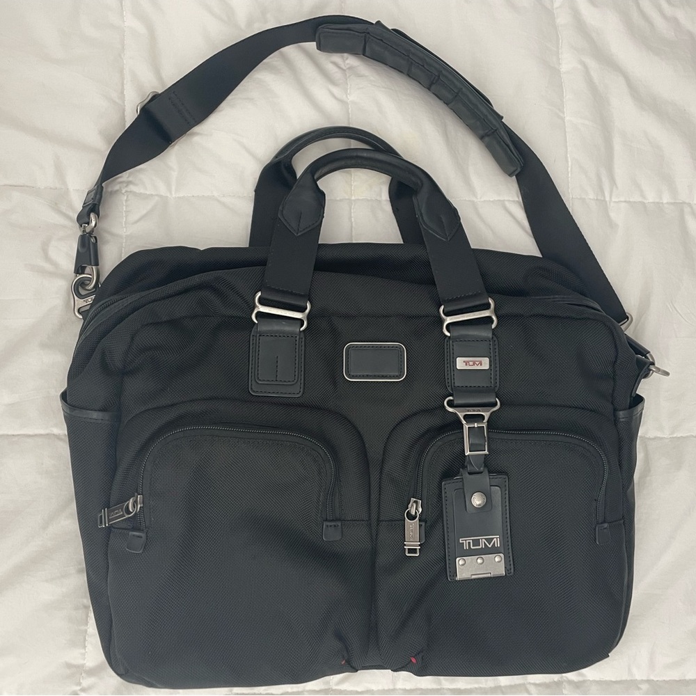 Tumi Alpha Bravo overnight and carry-on bag.